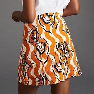 ♥️… Anthropologie Maeve Tiger Skirt